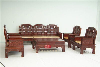 龙凤呈祥沙发十件套 品味东方美学，感受红木嵌银的匠心传承