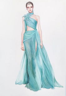 八组时髦时装画与手绘服装平面款式图对照及绘制教程